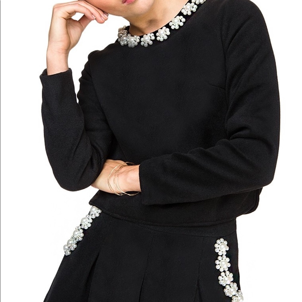 pixie market Mademoiselle Pearl Matching Separates - Picture 3 of 7